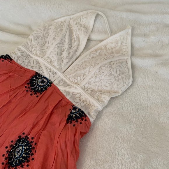 NWT Fashion Nova Trouble In Paradise Coral Jumpsuit Size S - Picture 4 of 16
